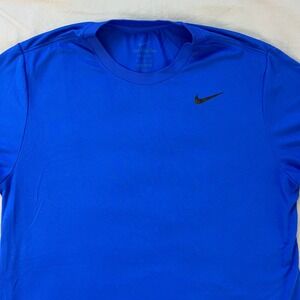NIKE Dri Fit T Shirt Mens Size Large Royal Blue Athletic Short Sleeve Activewear